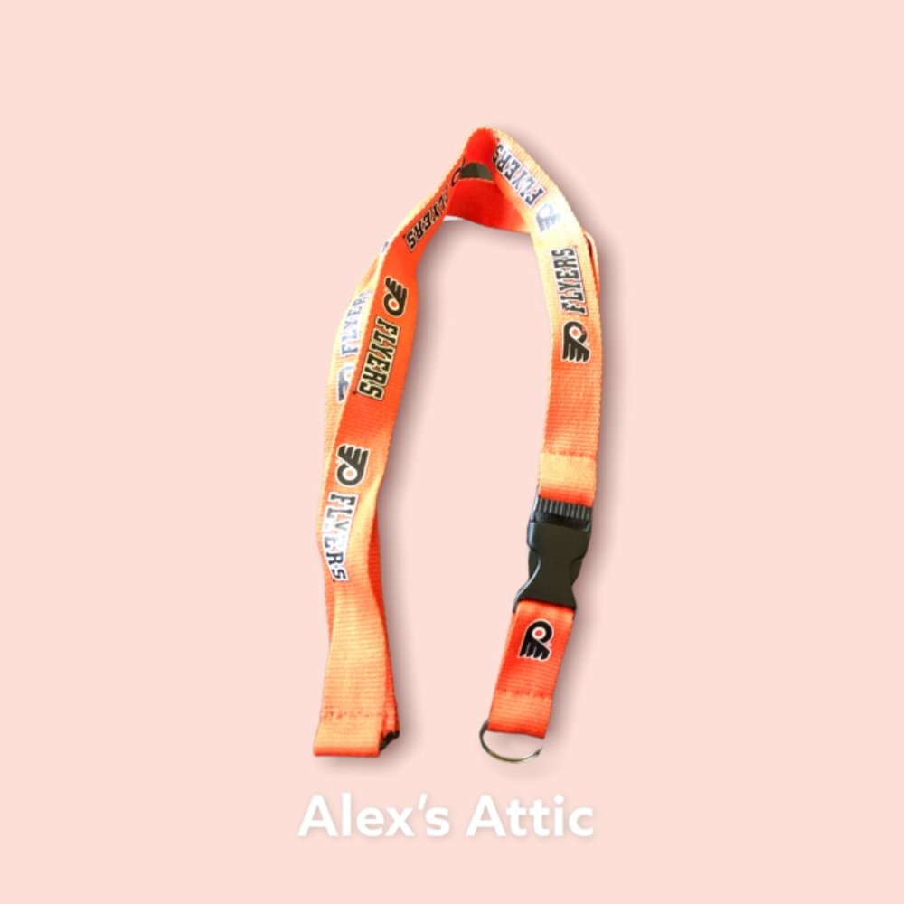 Philadelphia Flyers Lanyard  Neck Tag NHL Keychain pre-owned